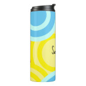 Abstracte Moderne Cirkels Thermosbeker (Gedraaid links)