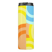 Abstracte Moderne Cirkels Thermosbeker (Achterkant)