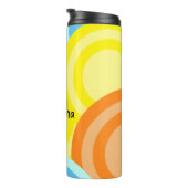 Abstracte Moderne Cirkels Thermosbeker (Geroteerd rechts)