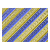 Abstracte moderne decoratieve geometrische pleiste tafelkleed (Voorkant (Horizontaal))