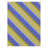 Abstracte moderne decoratieve geometrische pleiste tafelkleed (Voorkant)