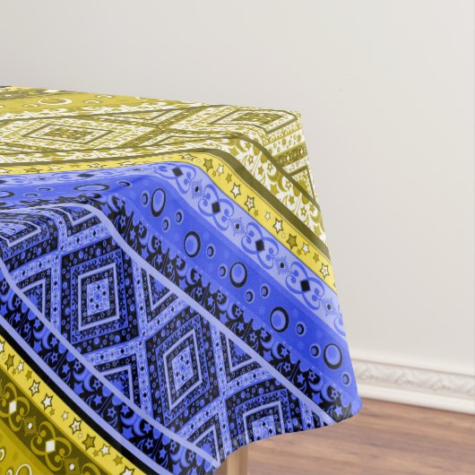 Abstracte moderne decoratieve geometrische pleiste tafelkleed (Voorbeeld)