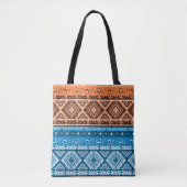 Abstracte moderne decoratieve geometrische pleiste tote bag (Voorkant)