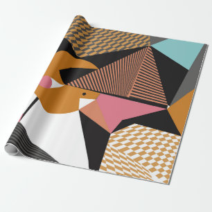 Abstracte moderne driehoeken achtergrondpatroon il cadeaupapier