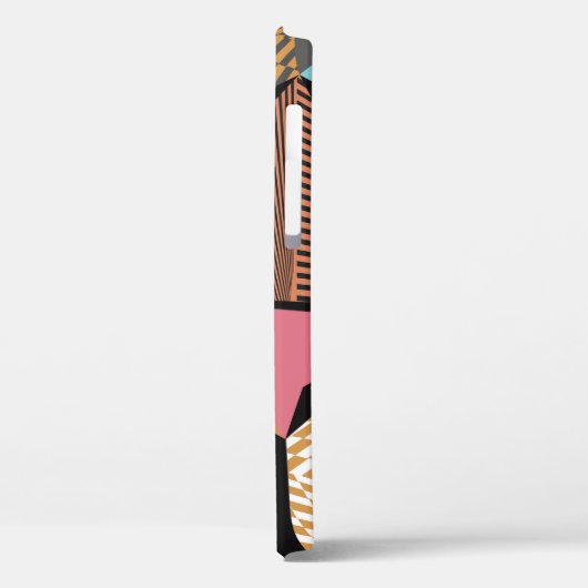 Abstracte moderne driehoeken achtergrondpatroon il Case-Mate iPhone case (Achterkant / Links)