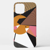 Abstracte moderne driehoeken achtergrondpatroon il Case-Mate iPhone case (Achterkant)