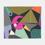 Abstracte moderne driehoeken achtergrondpatroon il fleece deken (Voorkant (Horizontaal))