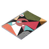 Abstracte moderne driehoeken achtergrondpatroon il notitieboek (Linkerzijde)