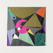 Abstracte moderne driehoeken achtergrondpatroon il wandkleed (Voorkant (horizontaal))