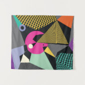 Abstracte moderne driehoeken achtergrondpatroon il wandkleed (Voorkant (horizontaal))