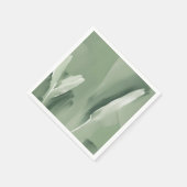 Abstracte Moderne Eenvoudige Sage Groene Waterverf Servet (Hoek)