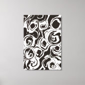 Abstracte moderne eigentijdse cirkelvormen canvas afdruk (Voorkant)