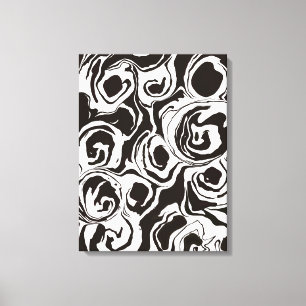  Abstracte moderne eigentijdse cirkelvormen Canvas Afdruk