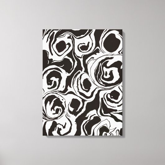  Abstracte moderne eigentijdse cirkelvormen Canvas Afdruk (Voorkant)