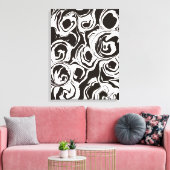  Abstracte moderne eigentijdse cirkelvormen Canvas Afdruk (Insitu (Woonkamer))