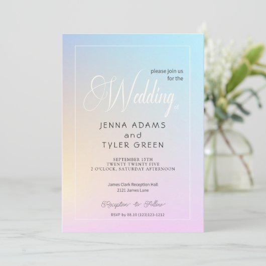 Abstracte moderne en kleurrijke pasteelgradiënt kaart (Staand voorkant)