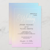 Abstracte moderne en kleurrijke pasteelgradiënt kaart (Voorkant / Achterkant)