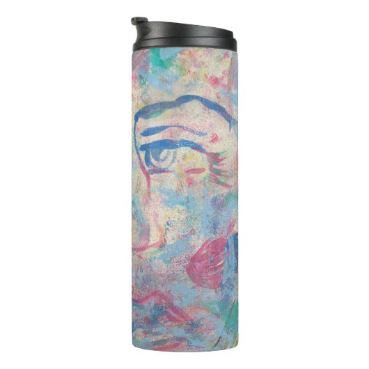 Abstracte moderne "Fancy" thermische tuimelaar Thermosbeker (Geroteerd rechts)