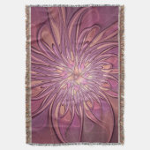 Abstracte moderne Floral fractal Art Berry Colors Deken (Voorkant Verticaal)