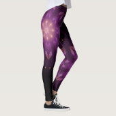 Abstracte moderne Floral fractal Art Berry Colors Leggings (Rechts)