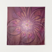 Abstracte moderne Floral fractal Art Berry Colors Wandkleed (Voorkant)