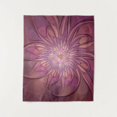 Abstracte moderne Floral fractal Art Berry Colors Wandkleed (Voorkant)