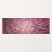 Abstracte moderne Floral fractal Art Berry Colors Yogamat (Voorkant (horizontaal))