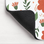 Abstracte moderne Floral Muismat (Hoek)