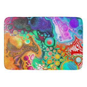 Abstracte moderne Fluid Art Badmat