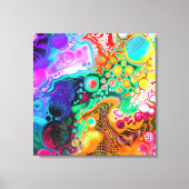 Abstracte moderne Fluid Art Canvas Afdruk (Voorkant)