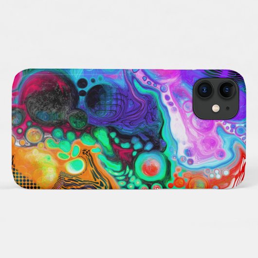 Abstracte moderne Fluid Art Case-Mate iPhone Case (Achterkant (horizontaal))