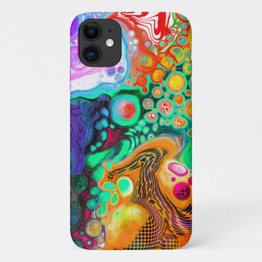 Abstracte moderne Fluid Art Case-Mate iPhone Case (Achterkant)