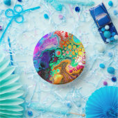 Abstracte moderne Fluid Art Papieren Kommen (Feest)