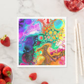 Abstracte moderne Fluid Art Servet (Insitu)