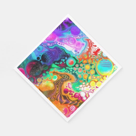 Abstracte moderne Fluid Art Servet (Hoek)