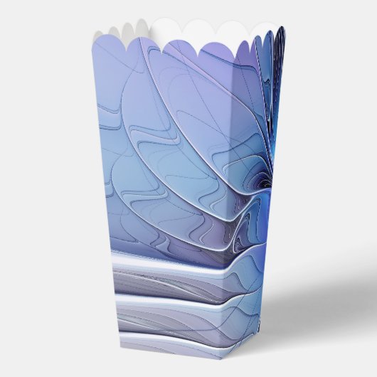 Abstracte moderne Fractal Art Lavendel blauw Bedankdoosjes (Achterkant)