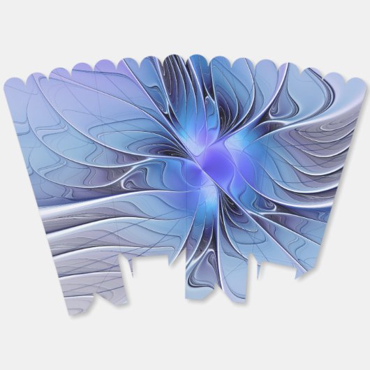 Abstracte moderne Fractal Art Lavendel blauw Bedankdoosjes (Ongevouwen)