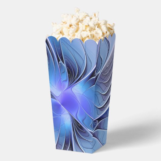 Abstracte moderne Fractal Art Lavendel blauw Bedankdoosjes (Popped)