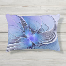 Abstracte moderne Fractal Art Lavendel blauw