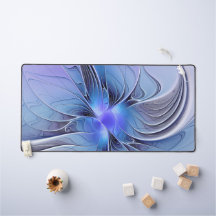 Abstracte moderne Fractal Art Lavendel blauw