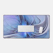 Abstracte moderne Fractal Art Lavendel blauw Bureaumat (Keyboard & Muis)