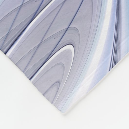 Abstracte moderne Fractal Art Lavendel blauw Fleece Deken (Hoek)