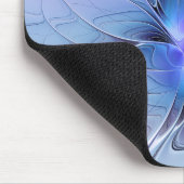 Abstracte moderne Fractal Art Lavendel blauw Muismat (Hoek)