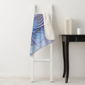 Abstracte moderne Fractal Art Lavendel blauw Sherpa Deken (In situ)