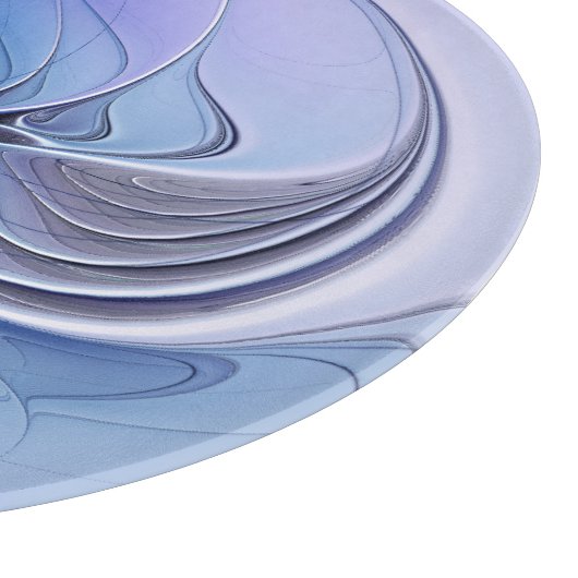 Abstracte moderne Fractal Art Lavendel blauw Snijplank (Hoek)