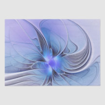Abstracte moderne Fractal Art Lavendel blauw