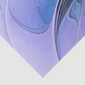 Abstracte moderne Fractal Art Lavendel blauw Tissuepapier (Detail)