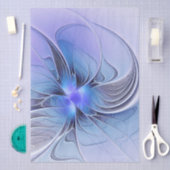 Abstracte moderne Fractal Art Lavendel blauw Tissuepapier (Craft)