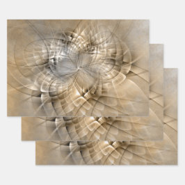 Abstracte moderne fractale aardetinten kunsttextuu inpakpapier vel