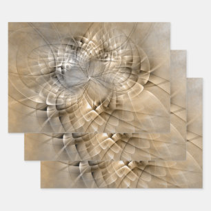 Abstracte moderne fractale aardetinten kunsttextuu inpakpapier vel